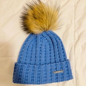 LIGHT BLUE WINTER KNIT HAT BULA SMALL